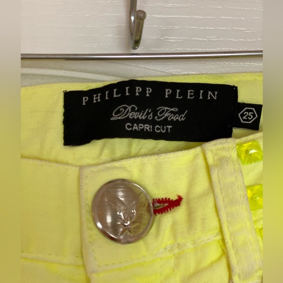 NEW! Philipp Plein Couture capri cut jeans size 25 - Picture 5 of 10